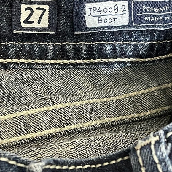 Size 27 Miss Me Distressed Bootcut low-rise Jeans JP4009-2 - Picture 8 of 10